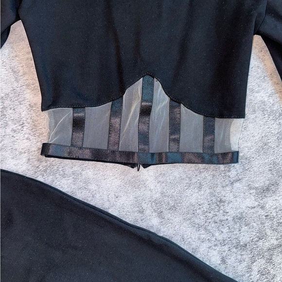 Lior Black Mesh Panel Two-Piece Set - Size XS - Picture 3 of 6